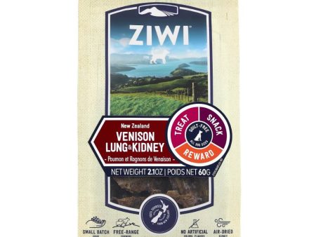 20% OFF: ZiwiPeak Venison Lung & Kidney Air-Dried Dog Treats 60g Hot on Sale