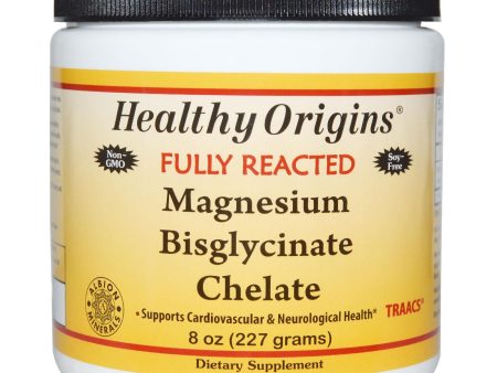 Healthy Origins Fully Reacted Magnesium Bisglycinate Chelate 227g Hot on Sale