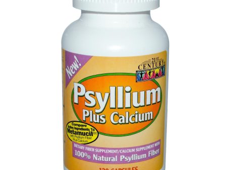 21st Century Health Care Psyllium Plus Calcium 120 Capsules Supply