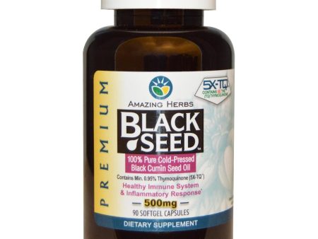 Amazing Herbs Black Seed 500mg 90 Softgels For Sale