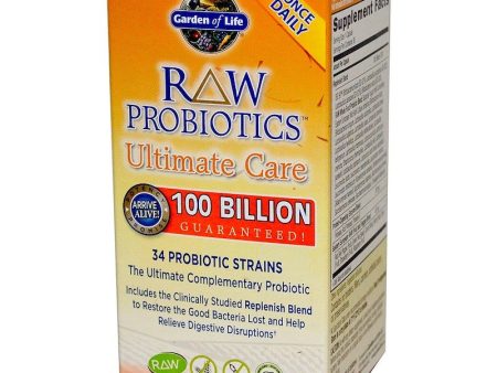 Garden of Life RAW Probiotics Ultimate Care 30 Veggie Caps For Discount