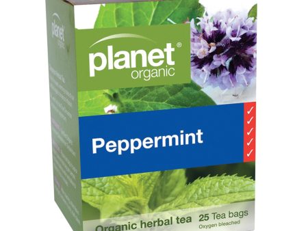 Planet Organic Peppermint Herbal Tea x 25 Tea Bags Online Sale