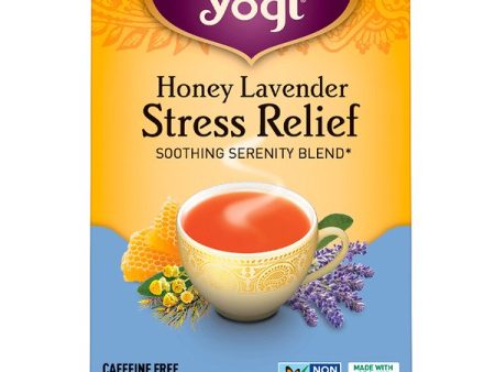 Yogi Tea Organic Honey Lavender Stress Relief Caffeine Free 16 Tea Bags 1.02 oz (29g) Discount