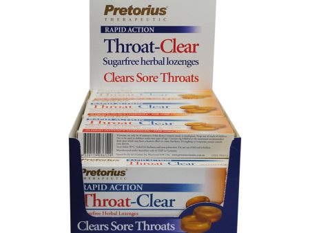 Pretorius Throat-Clear Lozenges Original 20 Pack x 12 Display For Discount