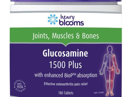 Henry Blooms Glucosamine 1500 Plus (with enhanced BioP) 180 tablets Online Sale