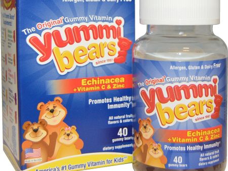 Hero Nutritional Products Yummi Bears Echinacea + Vitamin C & Zinc 40 Gummy Bears Supply