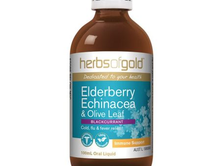 Herbs Of Gold Elderberry Echinacea And Olive Leaf 100ml Discount