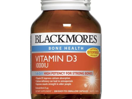 Blackmores Vitamin D3 1000Iu 200 Capsules For Sale