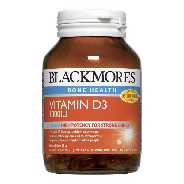 Blackmores Vitamin D3 1000Iu 200 Capsules For Sale