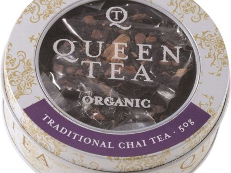 Queen Tea Organic Traditional Chai Tea Tin 50g Online Sale