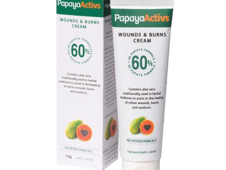 Papaya Activs Wounds And Burns Cream 75g Online now