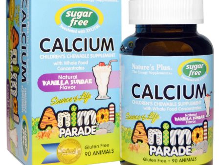 Nature s Plus Source of Life Animal Parade Calcium Sugar Free Vanilla Sundae Flavour 90 Animals Online