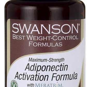 Swanson Best Weight-Control Formulas Adiponectin Activation Formula 60 Veggie Capsules on Sale