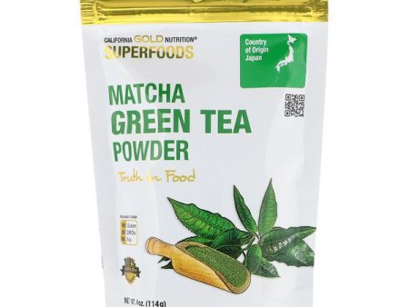 California Gold Nutrition Superfoods Matcha Green Tea Powder 4 oz (114g) Sale