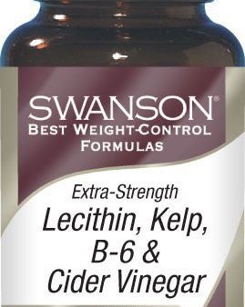 Swanson Best Weight-Control Formulas, Extra Strength Lecithin, Kelp, B-6 & Cider Vinegar 120 Tablets Fashion