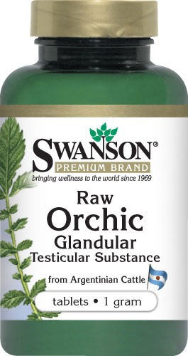 Swanson Premium Raw Orchic Glandular 1 Gram 30 Tablets Cheap