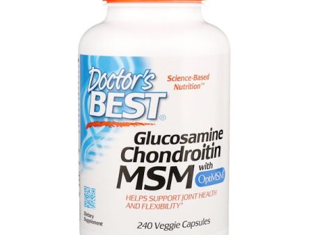 Doctor s Best Glucosamine Chondroitin MSM with OptiMSM 240 Veggie Caps Supply