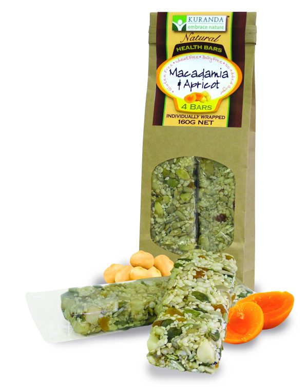 Kuranda, Natural Bars, Macadamia & Apricot, 40 g Each X 4 Bars ... VOLUME DISCOUNT Supply