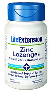 Life Extension, Zinc Lozenges, Natural Citrus-Orange Flavor, 60 Veggie Capsules Sale