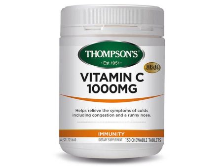 Thompson s Vitamin C 1000mg 150 Chewable Tablets For Cheap