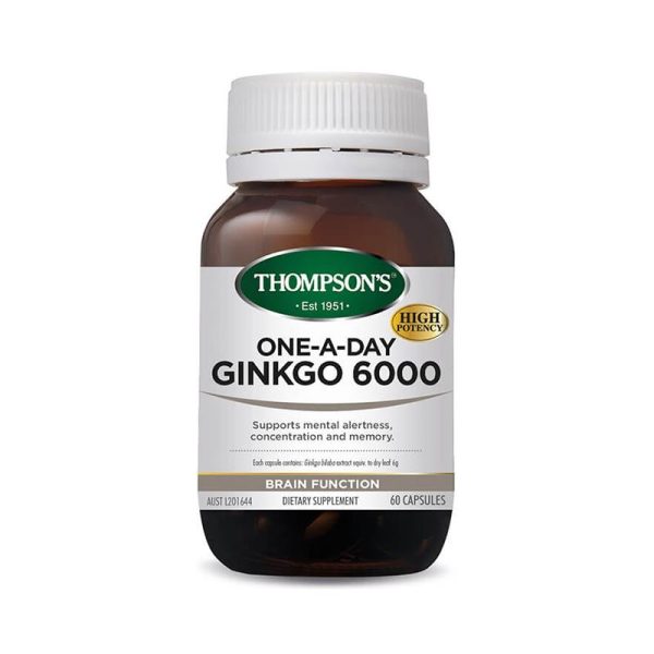 Thompson s One-A-Day Ginkgo Biloba 6000 60 Capsules on Sale