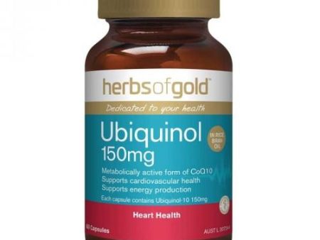 Herbs of Gold Ubiquinol 150mg 60 Capsules Cheap