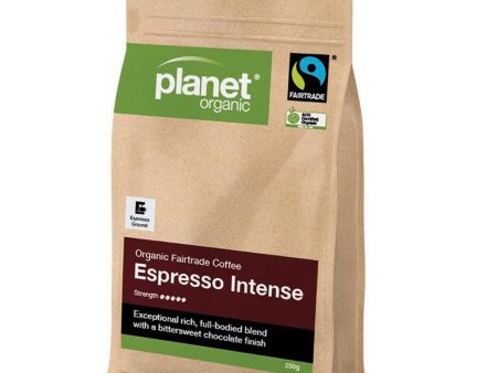 Planet Organic, Coffee Espresso Intense Espresso Ground, 250g For Cheap