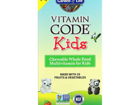 Garden of Life Vitamin Code Kids Chewable Whole Food Multivitamin for Kids Cherry Berry 60 Chewable Bears Discount