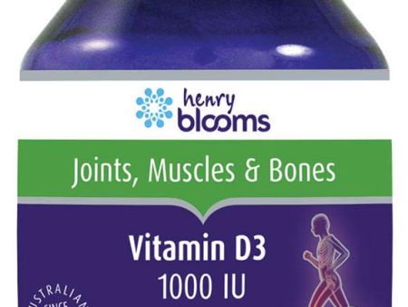 Henry Blooms Vitamin D3 1000IU 60 capsules on Sale