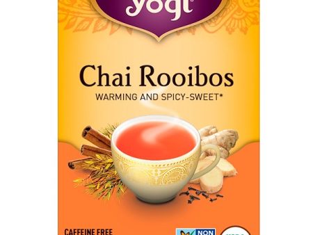 Yogi Tea Organic Chai Rooibos Caffeine Free 16 Tea Bags 1.27 oz (36g) For Sale