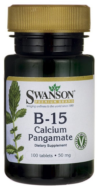 Swanson Premium B-15 Calcium Pangamate 50mg 100 Tabs Hot on Sale