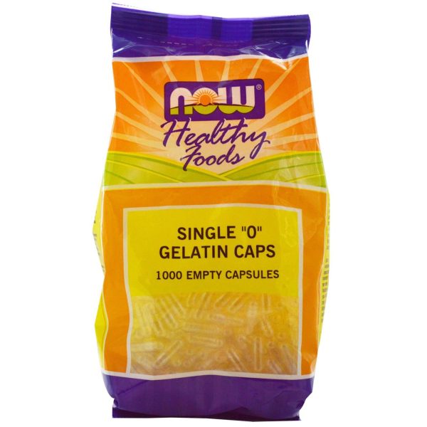 Now Foods, Healthy Foods, Single ““0““ Gelatin Caps, 1000 Empty Capsules Fashion