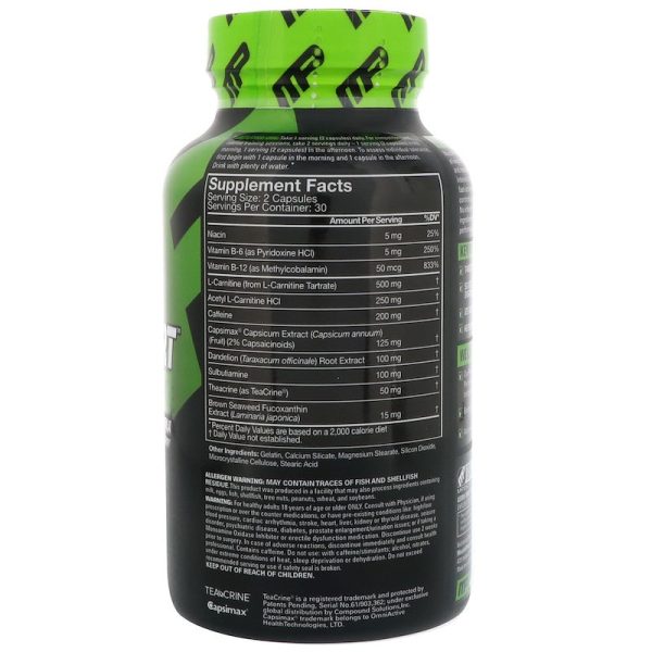 MusclePharm Shred Sport Thermogenic Complex 60 Capsules Online Sale