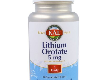 KAL Lithium Orotate 5mg 60 VegCaps Online Hot Sale