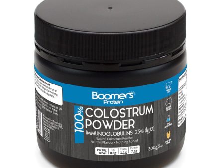 Boomers 100% Colostrum Powder (Immunoglobulins 25% Igg) 300g on Sale