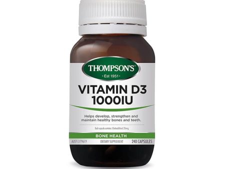 Thompson s Vitamin D3 1000IU 240 Capsules Online Hot Sale