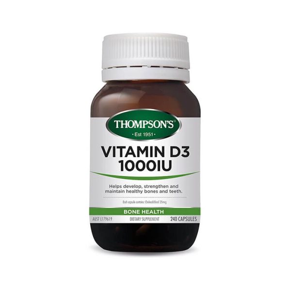 Thompson s Vitamin D3 1000IU 240 Capsules Online Hot Sale