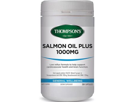 Thompson s Salmon Oil Plus 1000mg 500 Capsules Sale