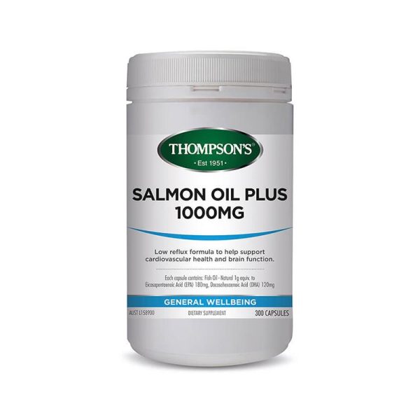 Thompson s Salmon Oil Plus 1000mg 500 Capsules Sale