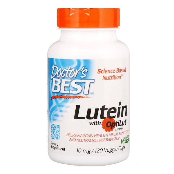 Doctor s Best Lutein with OptiLut 10mg 120 Veggie Caps on Sale