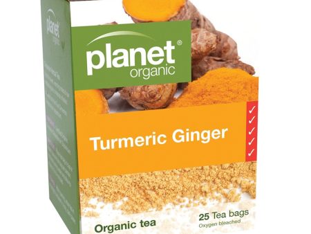 Planet Organic Turmeric Ginger Tea x 25 Tea Bags Online Sale