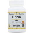 California Gold Nutrition Lutein with Zeaxanthin 20mg 60 Veggie Softgels Online Sale