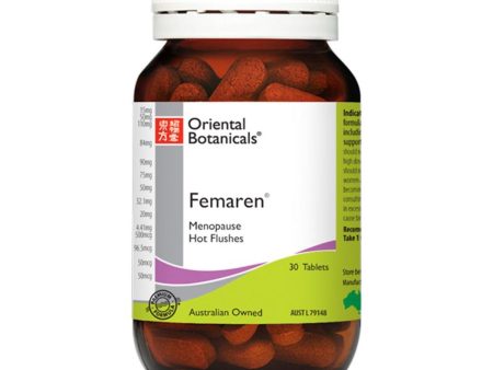 Oriental Botanicals Femaren 30 Veggie Capsules Fashion