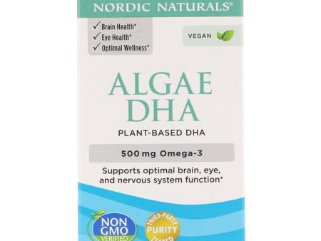 Nordic Naturals Algae DHA 500mg 60 Soft Gels For Discount