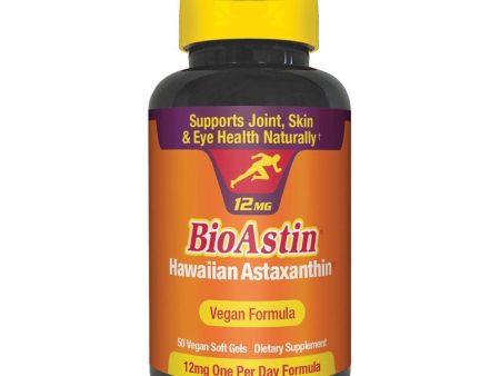 Bioastin Natural Hawaiian Astaxanthin 12Mg 50 Capsules Hot on Sale