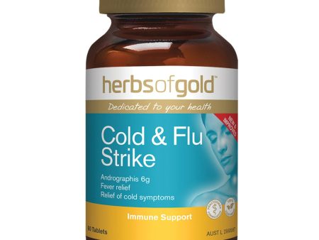 Herbs Of Gold Cold & Flu Strike 60 Tablets Cheap