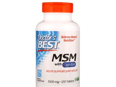 Doctor s Best MSM with OptiMSM 1500mg 120 Tablets Supply