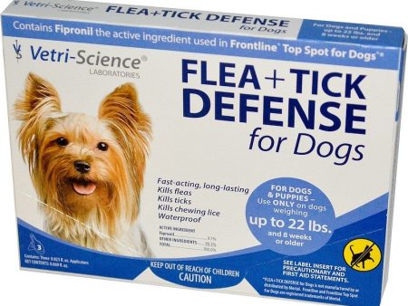 21st Century Flea + Tick Defense for Dogs up to 22 lbs. 3 Applicators 0.023 fl oz Each Online Sale