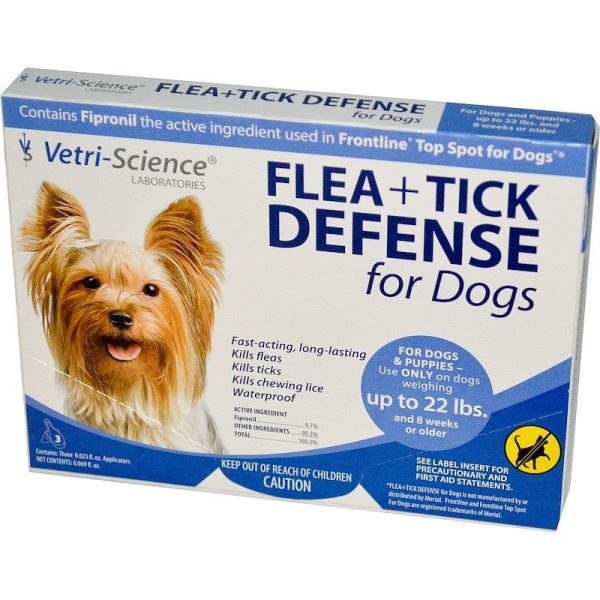 21st Century Flea + Tick Defense for Dogs up to 22 lbs. 3 Applicators 0.023 fl oz Each Online Sale