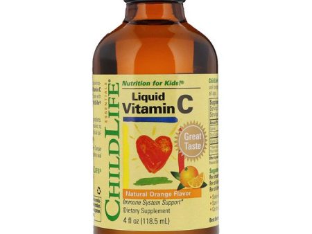 ChildLife Essentials Liquid Vitamin C Natural Orange Flavor 4 fl oz (118.5mL) Cheap